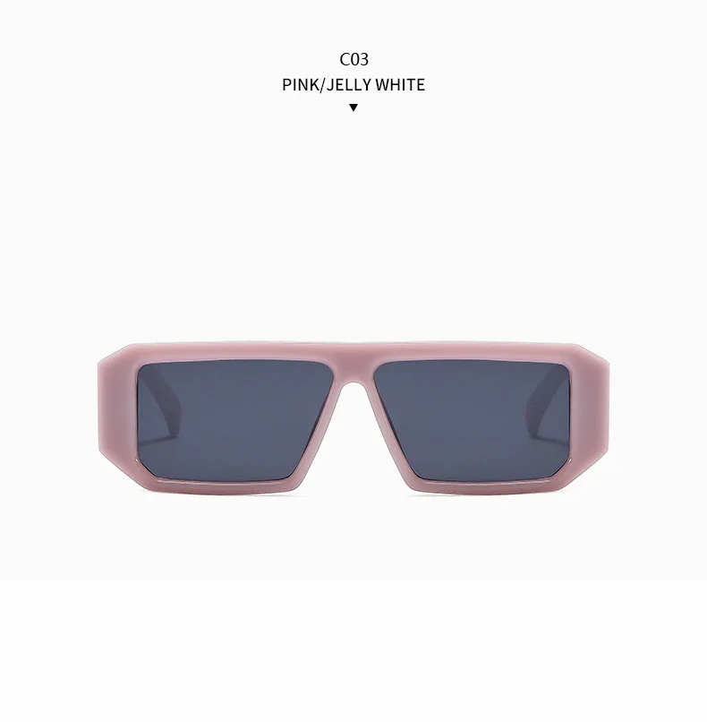 2024 neue Sonnenbrille Frauen hochwertige Retro Sonnenbrille rechteckige Brille modische Trend Punk-Stil Design-Brille – Detail 12