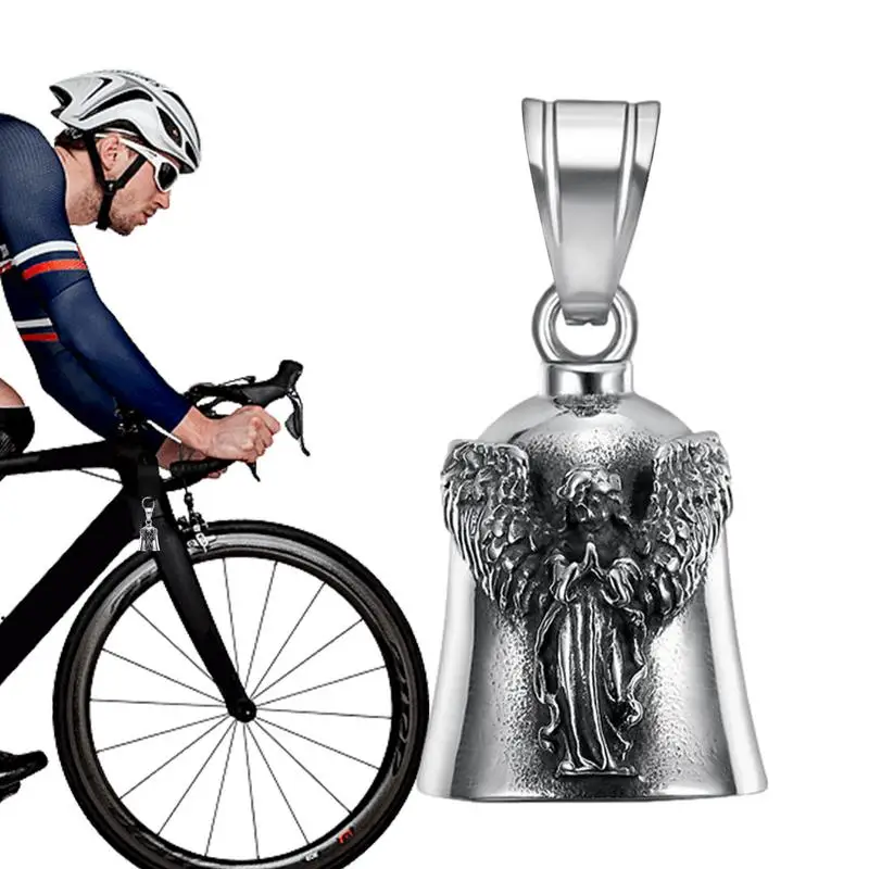 Moto Guardian Bell Biker Bell Lucky Angel Punk Style Wings Crisp Bells Aggiungi Fortuna Guardian Bell Finger Bell Per Portachiavi