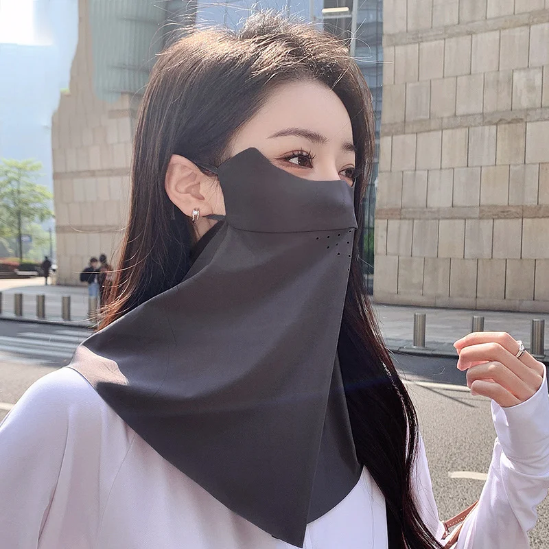 Outdoor Sunscreen Golf Sun Proof Ice Silk Neckline Mask for Men Women face mask