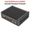Topton 4 LANs i226-V 2.5G Solid Fanless Firewall Mini PC Intel N100 Pentium N6005 DDR4 COM USB-C pfSense OPNsense ESXi Computer 1