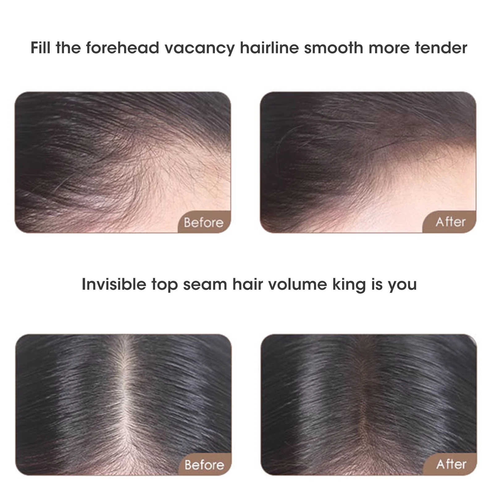 Long-lasting Hairline Powder Stick Waterproof Cover Hair Concealer Repair Fill Hairline Shadow Pen Natural Hairline-enhanced