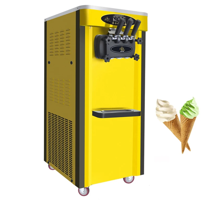 

Commercial Ice Cream Maker 3 Flavors Ice Cream Vending Machine For Milk Tea Shop Stainless Steel Soft Ice Cream Machine