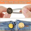 Metal Button Extender Pants Jeans Free Sewing Adjustable Retractable Waist Extenders Button Waistband Expander for DIY Sewing 2
