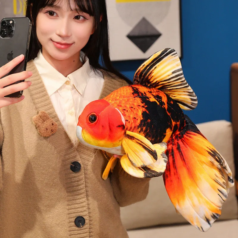 현실적인 금붕어 쿠션 베개, 거실과 침실을 위한 편안한 홈 데코레이션 장식품 선물