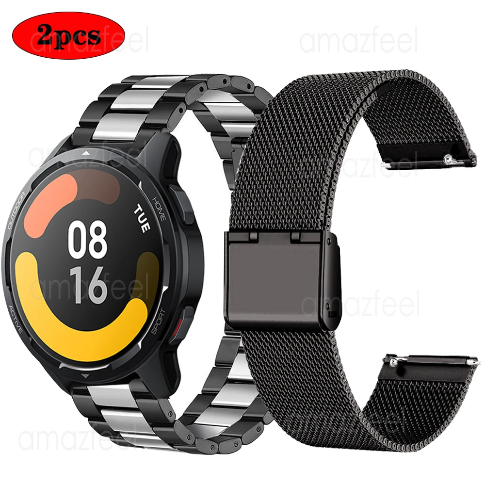 Mi Watch S1 Bracciale In Metallo Attivo Per Xiaomi Mi Watch S1 Mi Watch Colore 2 Cinturino Cinturino In Pelle Cinturini Per Cinturino Sportivo Mi Watc