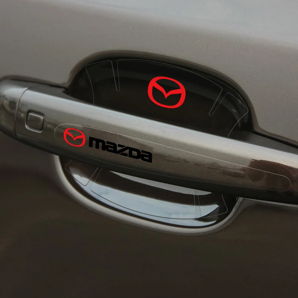 48PcsCarStylingClearDoorBowlDoorHandleAntiscratchBadge