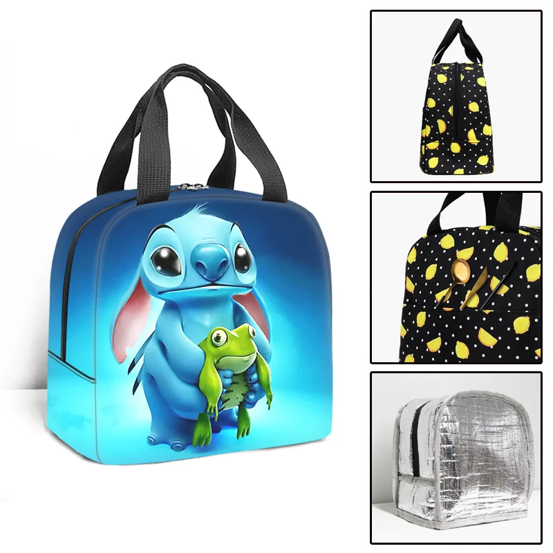 Disney Lilo & Stitch Lunch Bag Travel Thermal Breakfast Box Kids School  Convenient Lunch Box Tote Food Bags Portable Ice Bag - Dolls - AliExpress