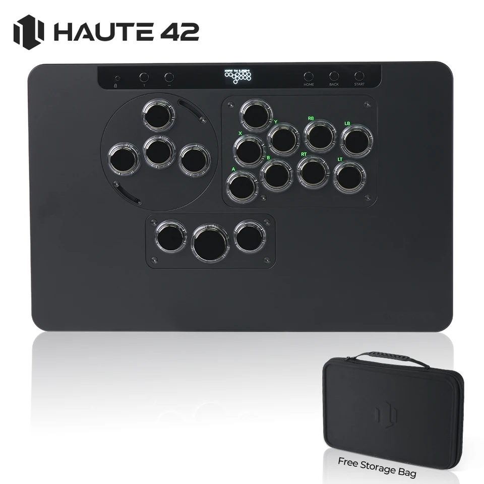 Haute42 HautePad XとHautemodule-X Haute42 HautePad X Hitbox Leverless Controller Arcade fight stick
