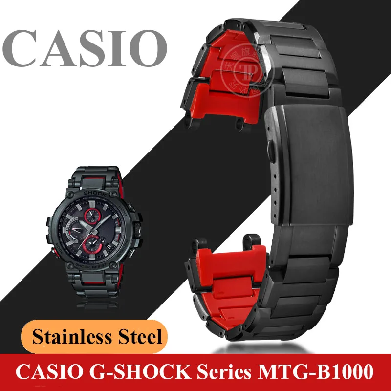 Per Casio Mtg Watch B1000 Cinturino In Metallo Cuore Di Acciaio Gshock Mtg-B1000 Mtg-B2000 Bracciale In Acciaio Inossidabile 316L E Cinturino Per Uten