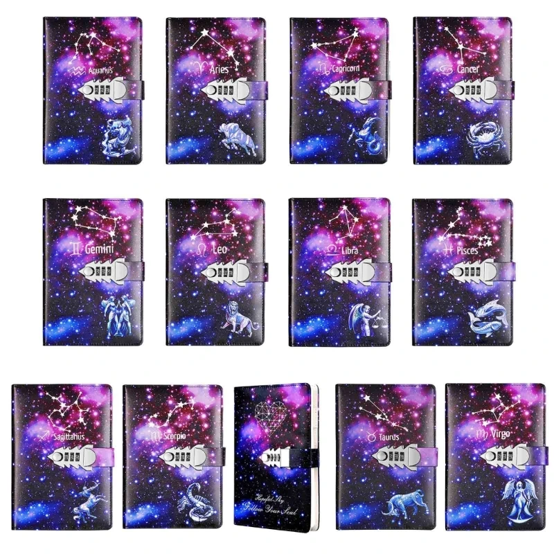 

Password Locking Journal Writing Notebook Lock Writing Pad for Women Girls