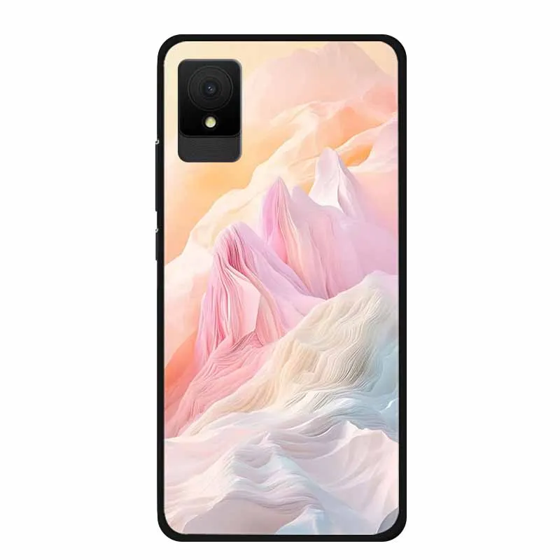 Soft Silicone TPU Phone Cover with Floral Design - Rivers and Mountains Back Case Shield Protector