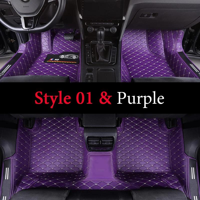 Tappetini per auto in pelle personalizzati per la maggior parte dei modelli di auto berlina SUV Pick-up Truck, Set di tappeti accessori interni tappetino di protezione  34