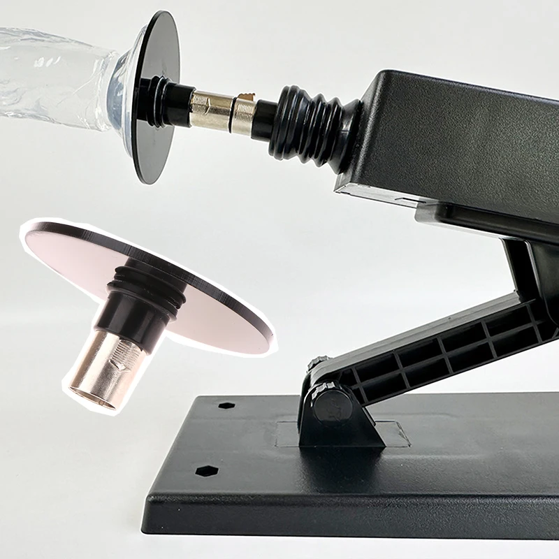 텔레스코픽 선형 액추에이터 부착 홀더용 3XLR 러브 머신 커넥터가 있는 8.5CM 블랙 석션 컵 어댑터