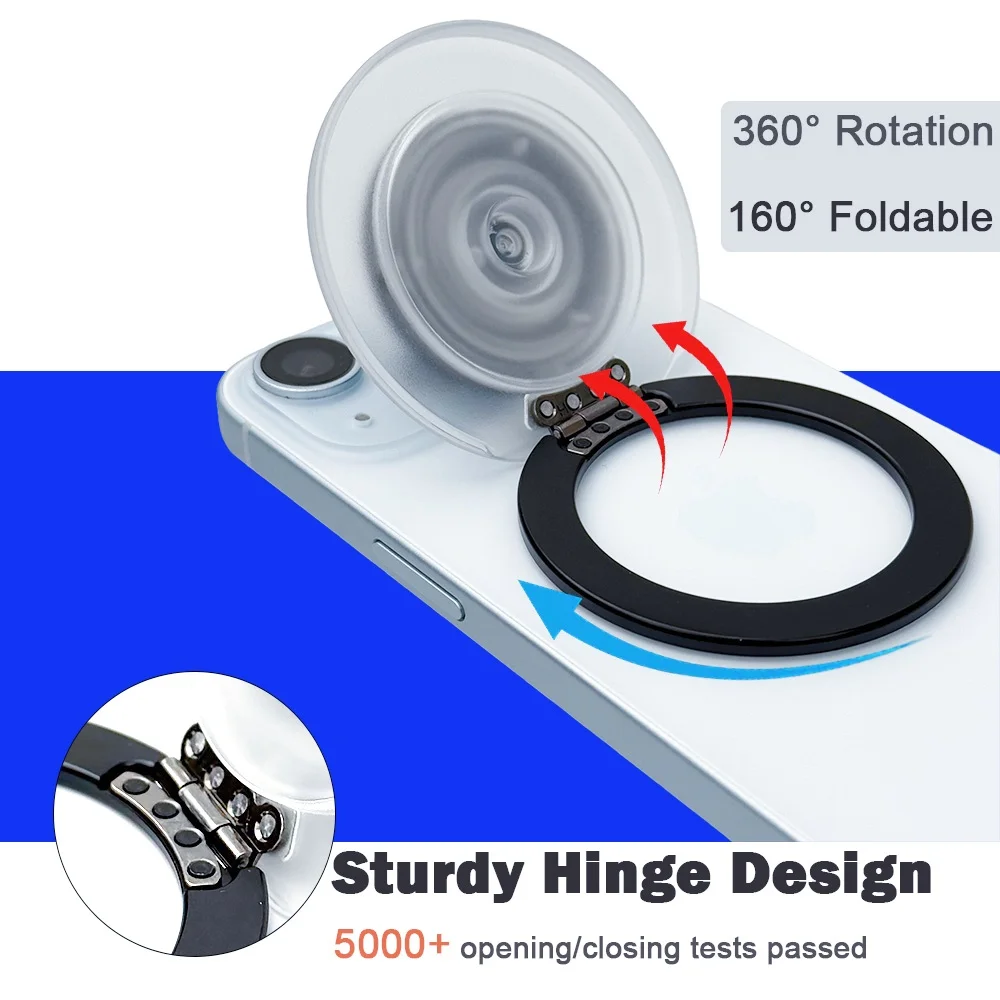 Grippopso Magnetic Cellphone Holder with Hidden Stand and Universal Desktop Mount