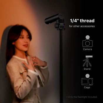 Ulanzi LM07 Videography Flashlight Bi-Color Dimmable Brightness Zoomable Light Photography Video Light for Outdoor 5