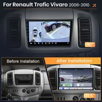 Autoradio Android AWESAFE 10 pouces pour Renault Trafic 2 Nissan Primastar Opel Vivaro 2006-2010, CarPlay et Android Auto sans fil, navigation GPS, support multimédia, commande au volant, amplificateur de subwoofer, caméra arrière avec CAN-BUS, radio numérique DAB+ Plug and Play EU 2