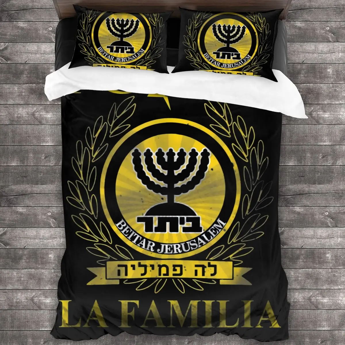 New Beitar Jerusalem Fc Bedding Set Single Twin Full Queen King Size Bed Set Aldult Kids Bedroom Duvetcover Sets 3D Print Black white duvet cover Bedding Sets