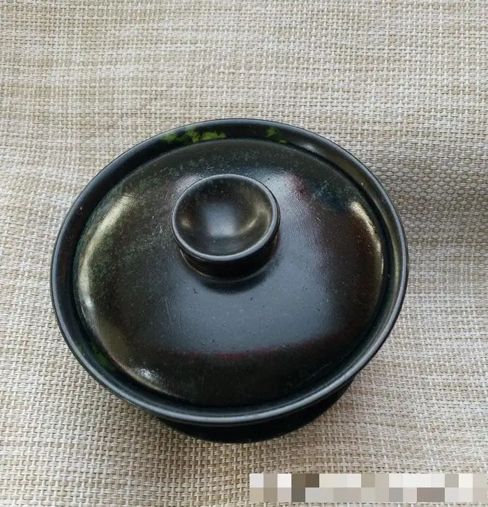 Chinese Traditional Teaset Green Jade Gaiwan Set Tibetan Medicine King Stone Magnetic Jade Cover Bowl Health Gongfu Teaware