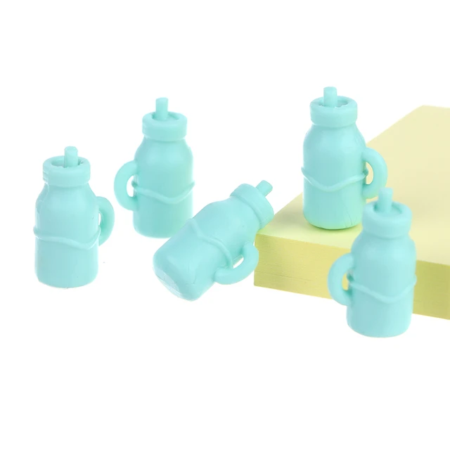 Bouteilles de lait de poupée miniatures, 10 pièces, Mini biberon  d'alimentation