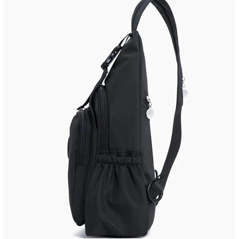 Korean Version of Nylon Fabric Fashion Trend Simple Casual Women Chest Bag with Large Capacity Multi-Functional Backpack 핸드백