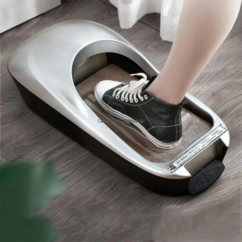 Automatic Shoes Cover Machine with Film, Disposable Shoe Cover, Membrane Dispenser, Household Stepping Booties Maker