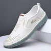 Men Shoes Handmade Leather Footwear Male Casual Business Flats Outdoor Soft Soled Travel Sneakers Moccasins Botas Para Hombre