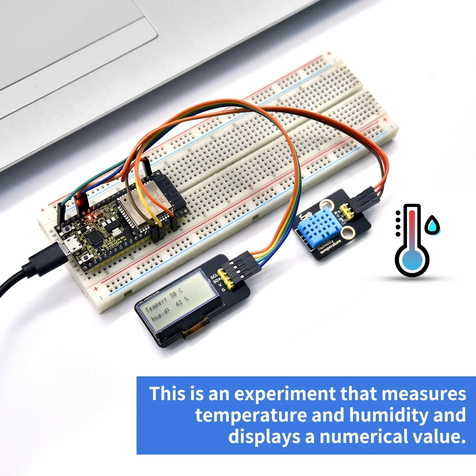KEYESTUDIO ESP32 Ultimate Learning Kit with 35+ Sensors for Arduino ...