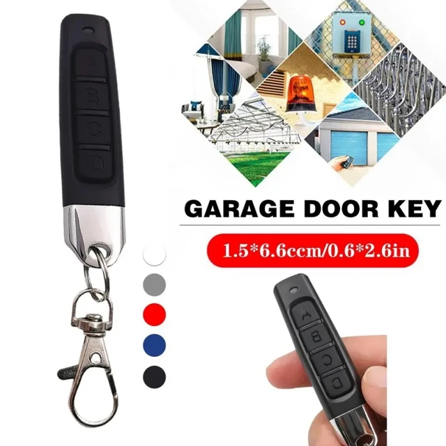 433MHz Auto Copy Remote Control Electric Garage Door Opener Remote Controller Duplicator Clone Cloning Code 4 Keys Transmitter