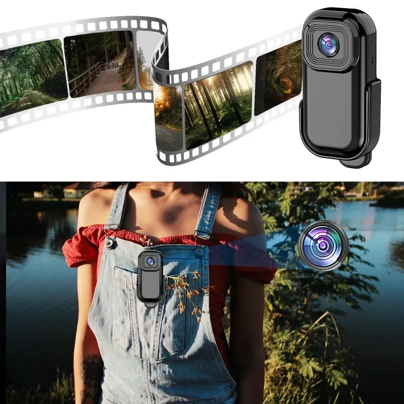Mini Camera HD 1080 WiFi pocket Outdoor Sports Video Audio Recorder Loop Record Magnetic Back Clip Bicycle Camcorder Smart Home 5