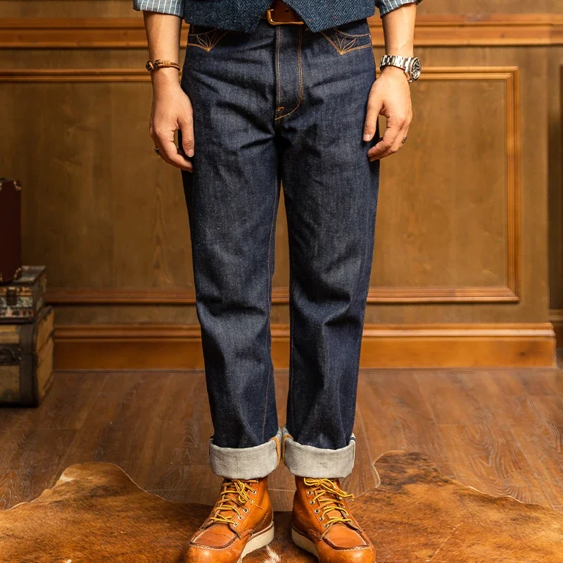 Red Tornado Grass Valley 350 Selvage Denim Jeans Straight Fit Mens Pant Amekaji 4