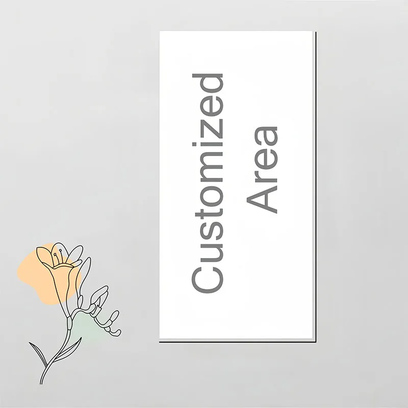 100-1000pcs Rectangle ​Sticker & Personalized s, Wedding Birthday Baptism Stickers, Design Your Own Sticker