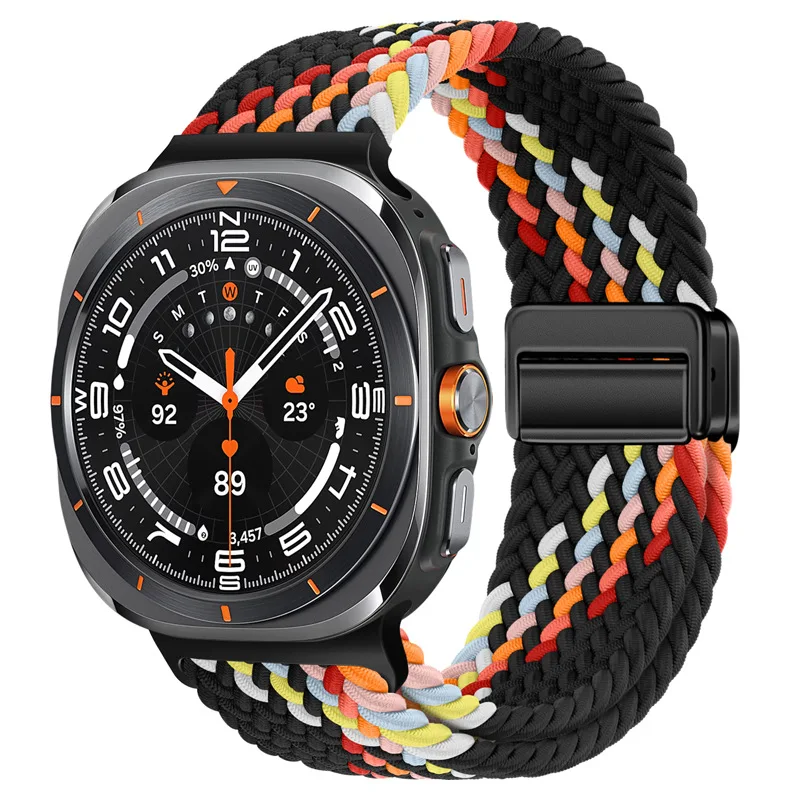Nylon Magnetic Buckle Braided Solo Loop Strap Bracelet