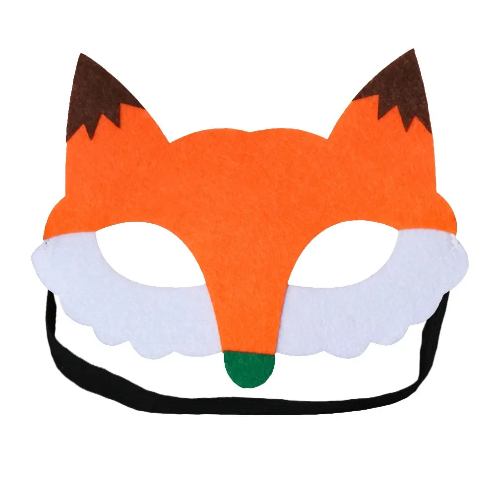 Cartoon Felt Forest Animal Masks 1pcs for Cosplay Halloween Dress-Up Party Favors Birthday Gifts Kids Toys Wedding Festival