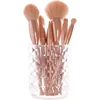 Cosmetic Storage Dustproof Makeup Brush Storage Bucket Cosmetic Brush Holder Cup For Dressing Table Transparent Pen Holder 1