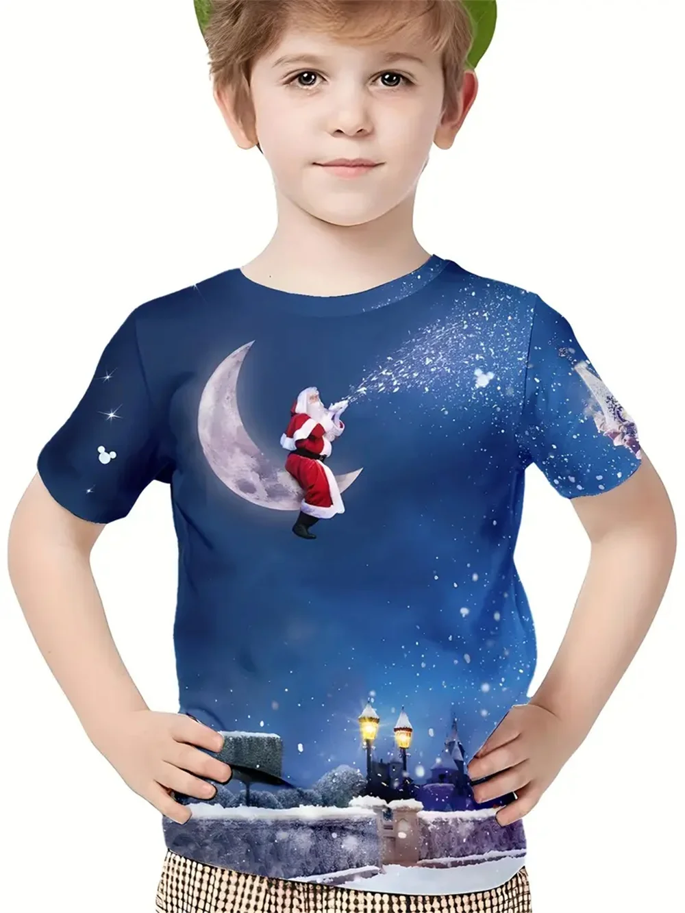 Christmas Santa Claus Kids T Shirt for Boys