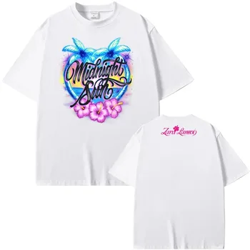 Hot Midnight Sun 2026 ZaraLarsson Graphic Print T-shirt Men Women Cotton Casual Oversized Top Harajuku Y2K Style Summer New Tees 1