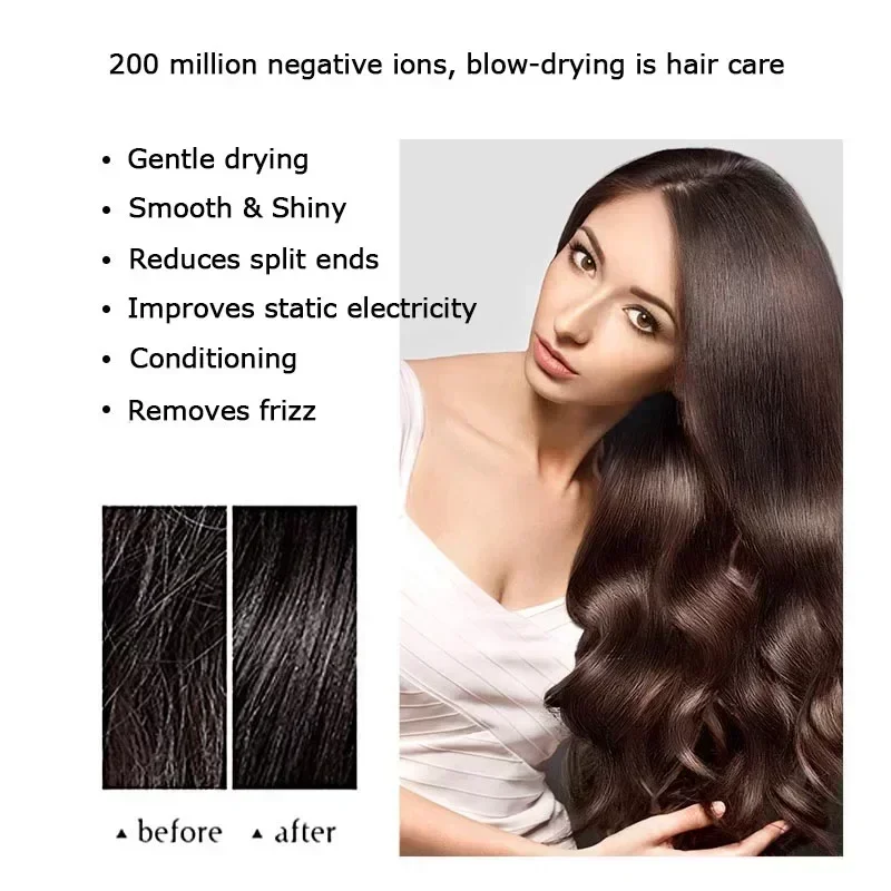 2.7m Hair Dryer Anion 110000rpm Hair Care High-Speed Hairdryer Noise Reduction Constant Temperature Hot Cold Wind Dryer hair dryer