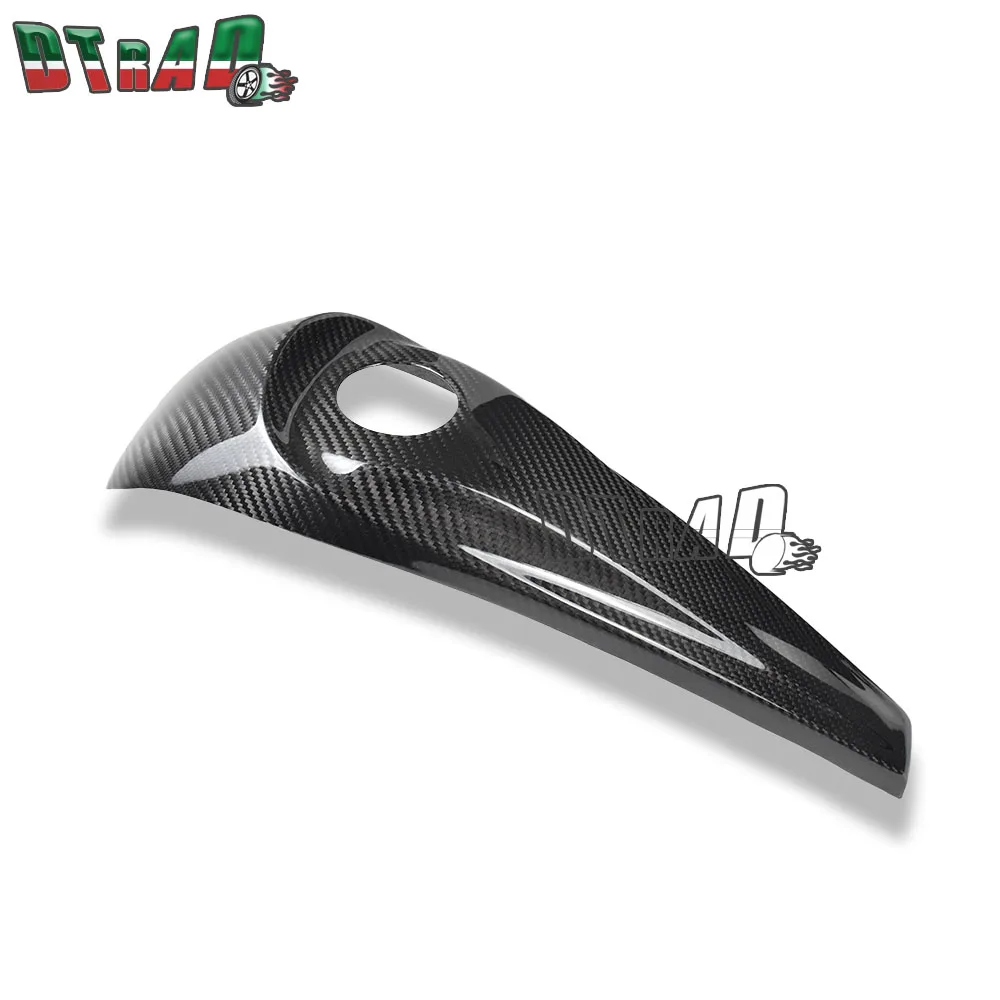 Motorcycle Twill Carbon Fiber Dash Fuel Console Gas Tank Cap Cover For Harley Touring CVO Electra Road Street Glide 08-22