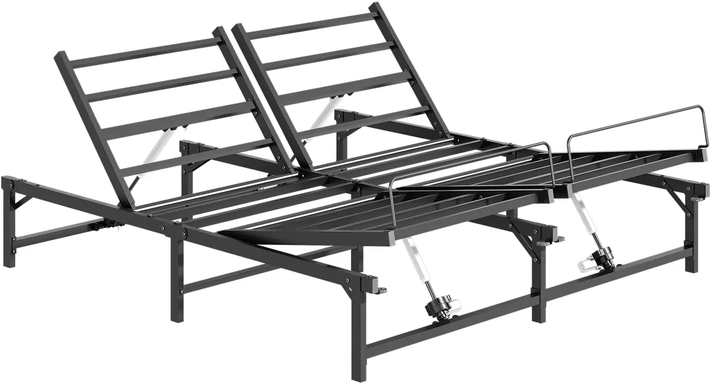 Queen Adjustable Bed Frame, Adjustable Bed, Electric Bed Base with Remote Control for Queen Mattress, Independent Head 3