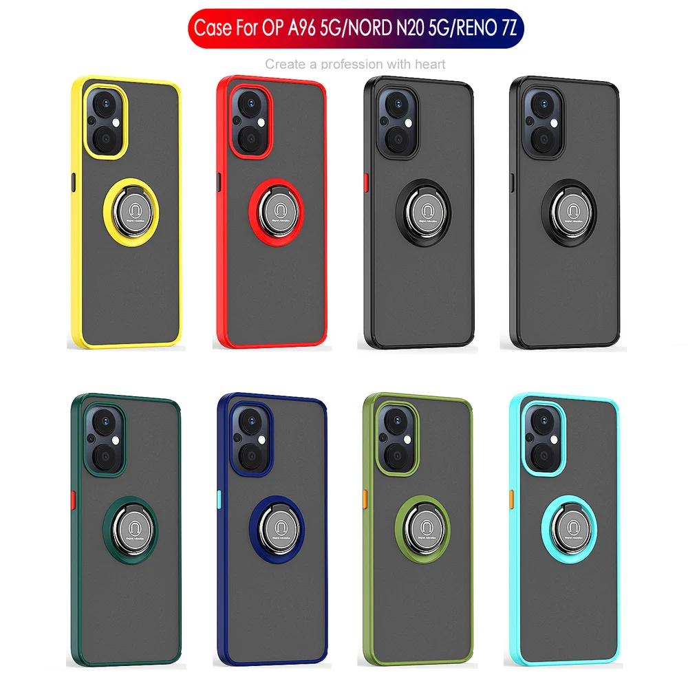 Shockproof Phone Case With Ring Stand For Oppo Reno7 Pro And A_voghion.com