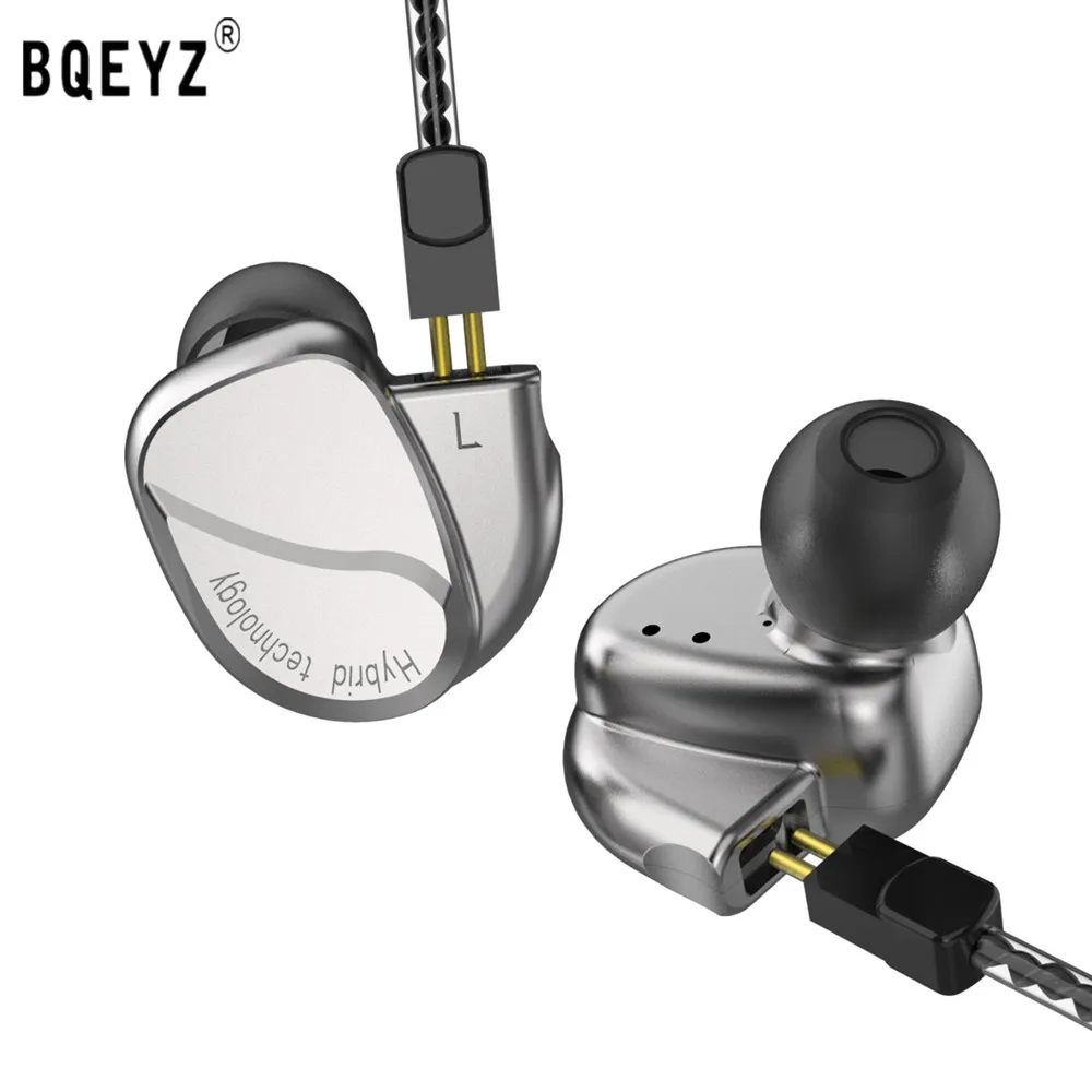 

BQEYZ K2 2BA 2DD earbuds in-ear earphones metal earphones 0.78mm PIN interchangeable Bluetooth headset KC2 BQ3 V80 ZST AS10 TFZ