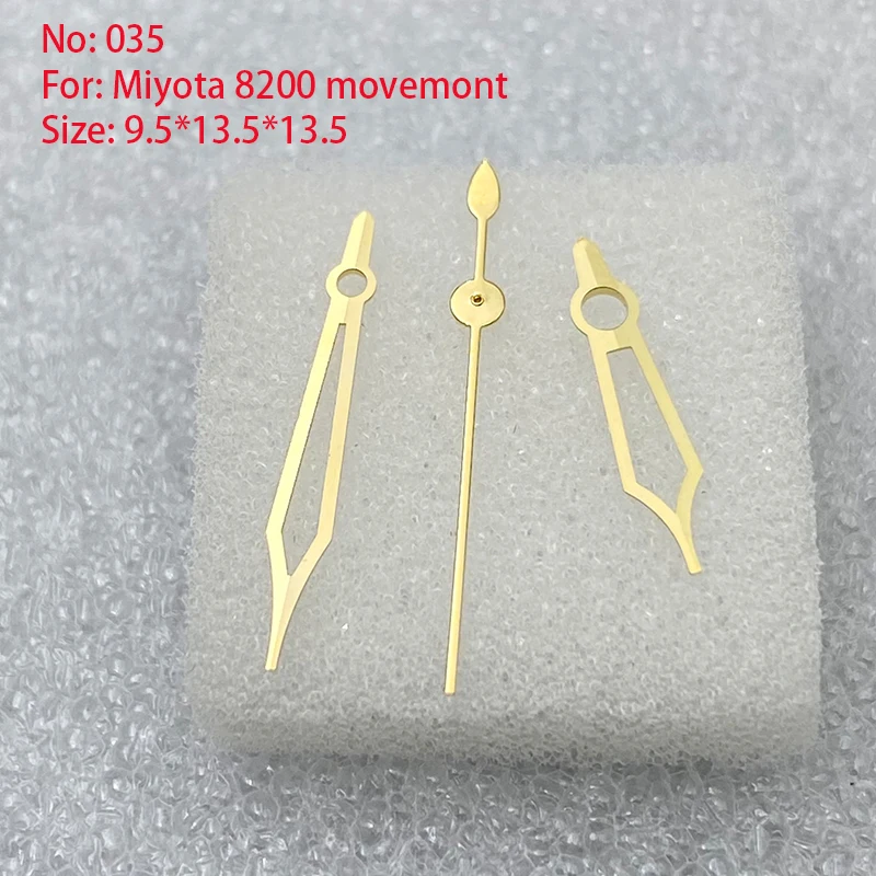 Watch Accessories Watch Hands 3 Needles Men Miyota 8200 Movement Repair Parts Size 9.5mm*13.5mm*13.5mm/NO.035