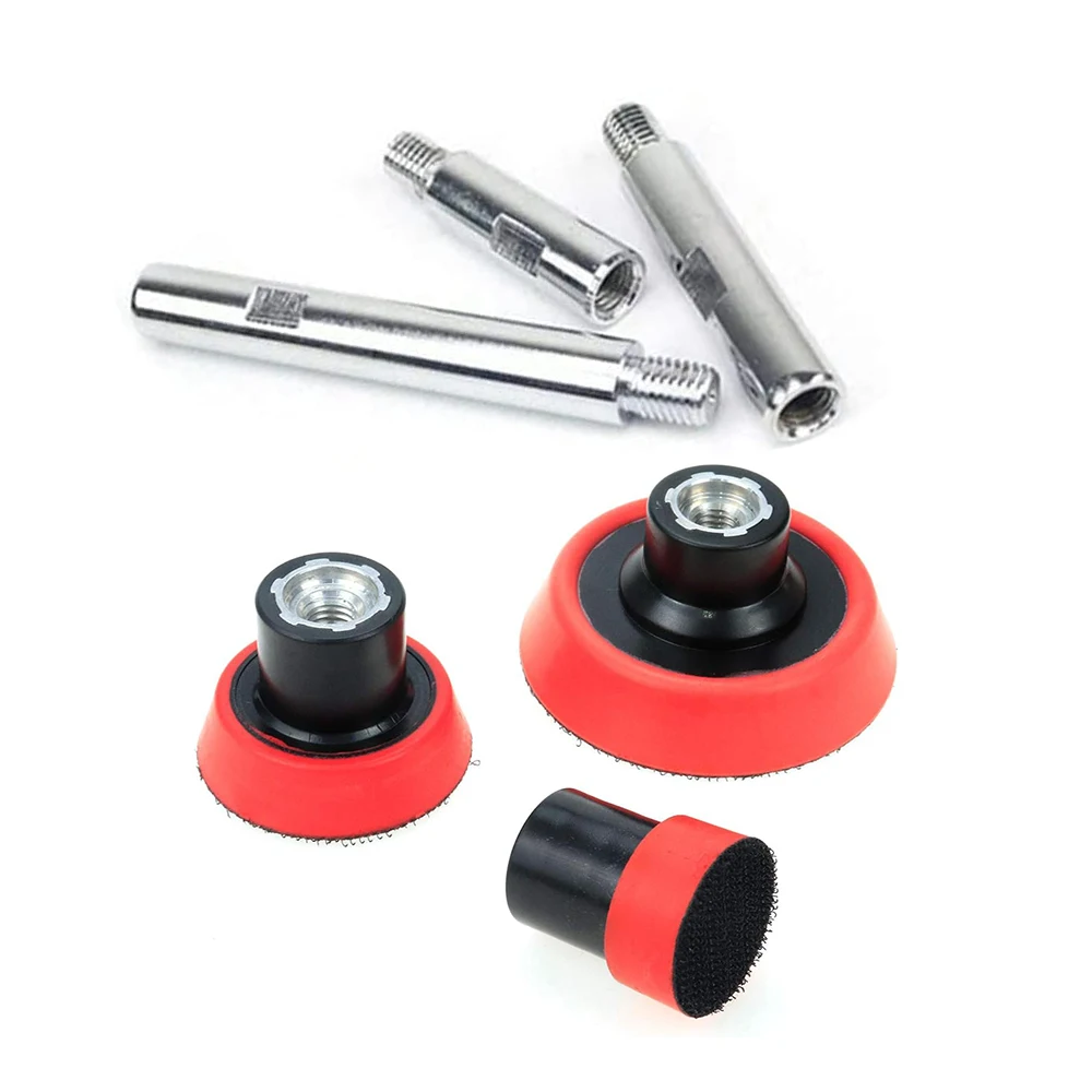 1/2/3 Inch Plate Backing Pad Sanding Polishing Pad Holder Atapter For Car Wash Care Sponge Backer Disc M14 5/8-11 Thread car polishing pad car polish pad backing plate for polisher