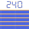 Blue 240PCS