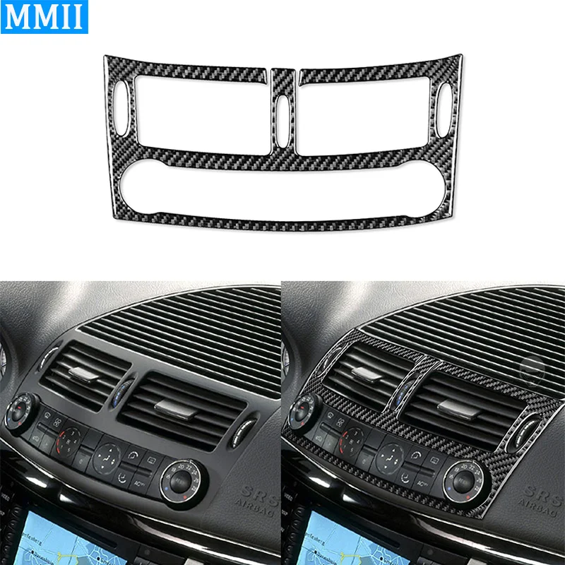 For Mercedes Benz EClass W211 20032009 Carbon Fiber Center Control