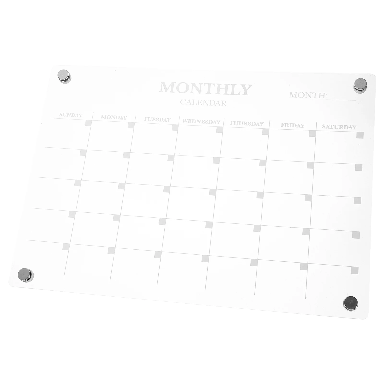 

Clear Planning Boards for Fridge Acrylic Dry Erase Magnetic Attraction Home Supply