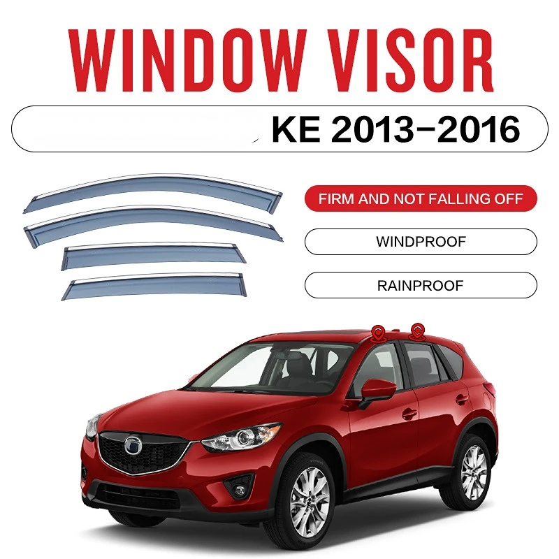 For MAZDA CX-5 CX5 KE KF 2013--Accessory Strip Deflectors Visors Rain Guard Door Visor Vent Shades Ventvisor