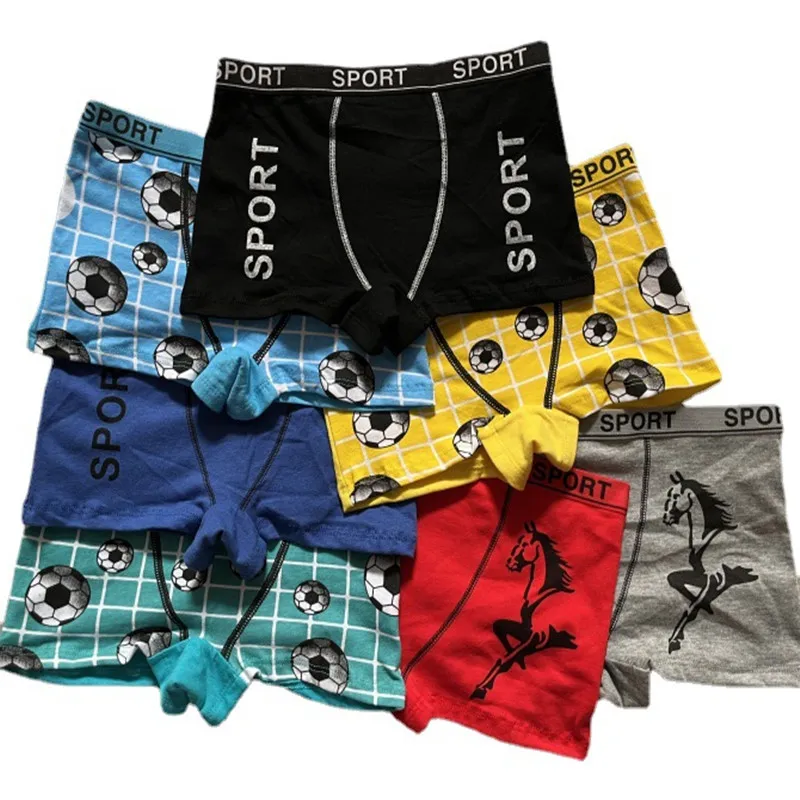 Acquista 4 Pezzi Di Biancheria Intima Per Bambini, Slip In Puro Cotone, Boxer Per Ragazzi In Italia A Partire Da 13 - Foto 9