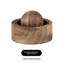 Wooden Essential Oil Diffuser for a Refreshing Aroma in Any Room (C - 1pc - black)