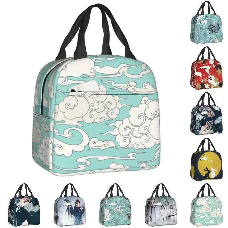 

Gusu Lan Thermal Insulated Lunch Bag Women VARIANT Portable Lunch Container for School Multifunction Food Box